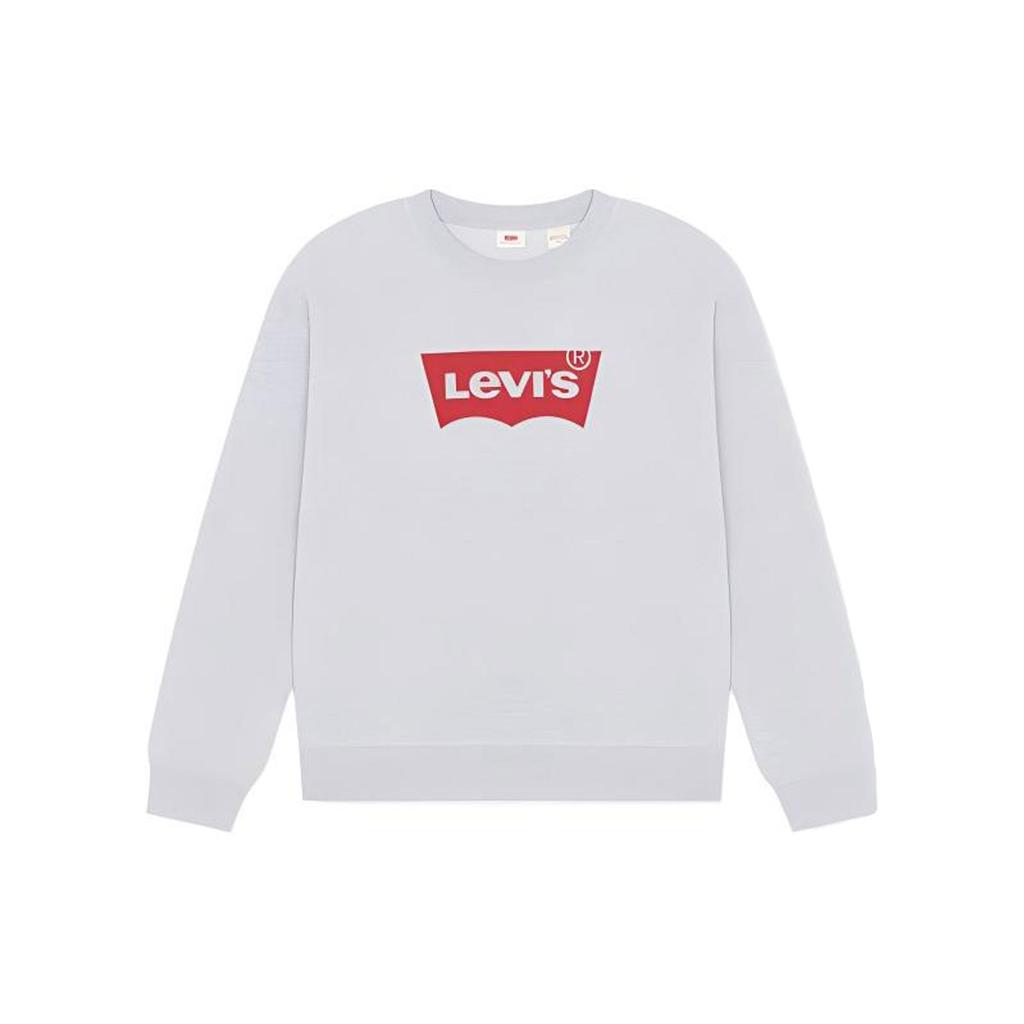 Толстовка Levis свободного кроя однотонная с круглым вырезом Женские топы Серый 18686-0014