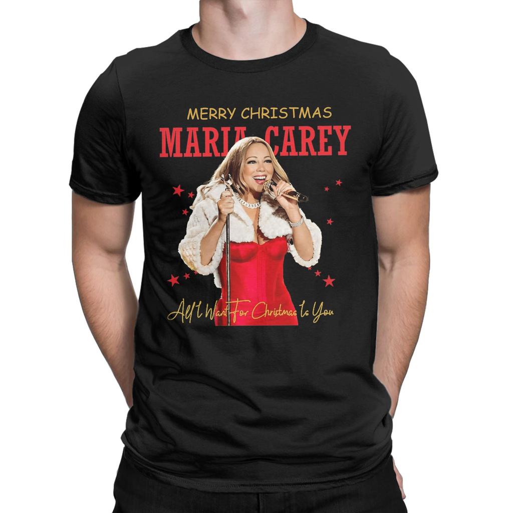 Mariah Carey All I Want For Christmas Is You T Shirt Hip Hop T Shirts Short Sleeve Vintage Tshirt Beach Cotton O Neck Tees