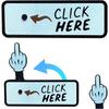 The Click Here Surprise Button,Hilarious Prank Gift, Funny Pop-Up Middle Gifts Finger Button, 3D Printed Clicker Fidget Toys, Gift Idea for Adults