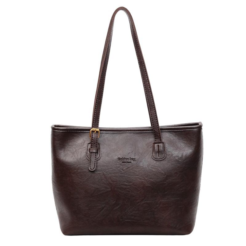 Ретро большая сумка женская 2025 новая модная универсальная сумка-тоут с высоким чувством стиля большой вместимости, сумка-мессенджер для поездок на работу