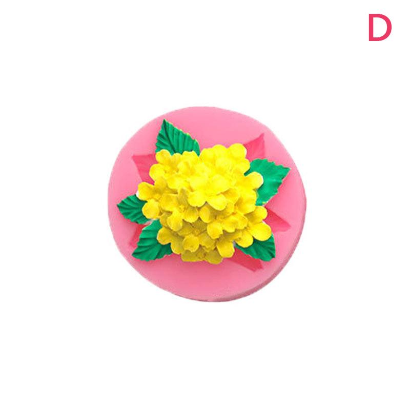 3D роза лотос орхидея маргаритка подсолнух силиконовая форма сделай сам свадебный цветок помадка для торта украшение инструмент для выпечки мыла свечи форма подарок