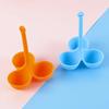 3 Holes Steamed Eggs Tray Silicone Eggs Boiling Tray Home Gadgets Kitchen Cooking Tray Utensils Eggs Tools Kitchen Accessories