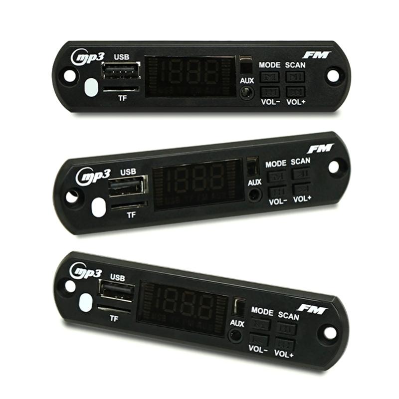 Модуль декодирования с пультом дистанционного управления, совместимый с Bluetooth 5.0, автомобильный MP3-плеер, USB-модуль декодирования, усилитель 2x40 Вт