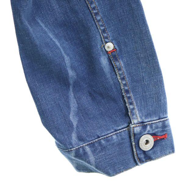 Совершенно новая Джинсовая куртка BLUE MONSTER CLOTHING L стрейч G-куртка Мужская Б/у