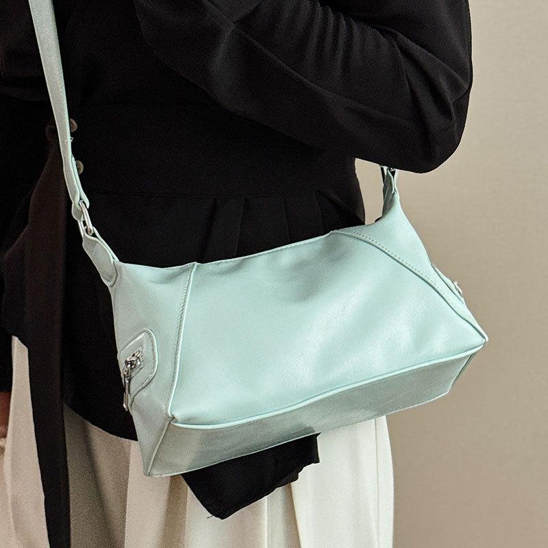 2025 новая персонализированная сумка-тоут в стиле Spice Girl, простая, трендовая, крутая, однотонная, модная, универсальная, для поездок на работу, из мягкой кожи, сумка-мессенджер для женщин