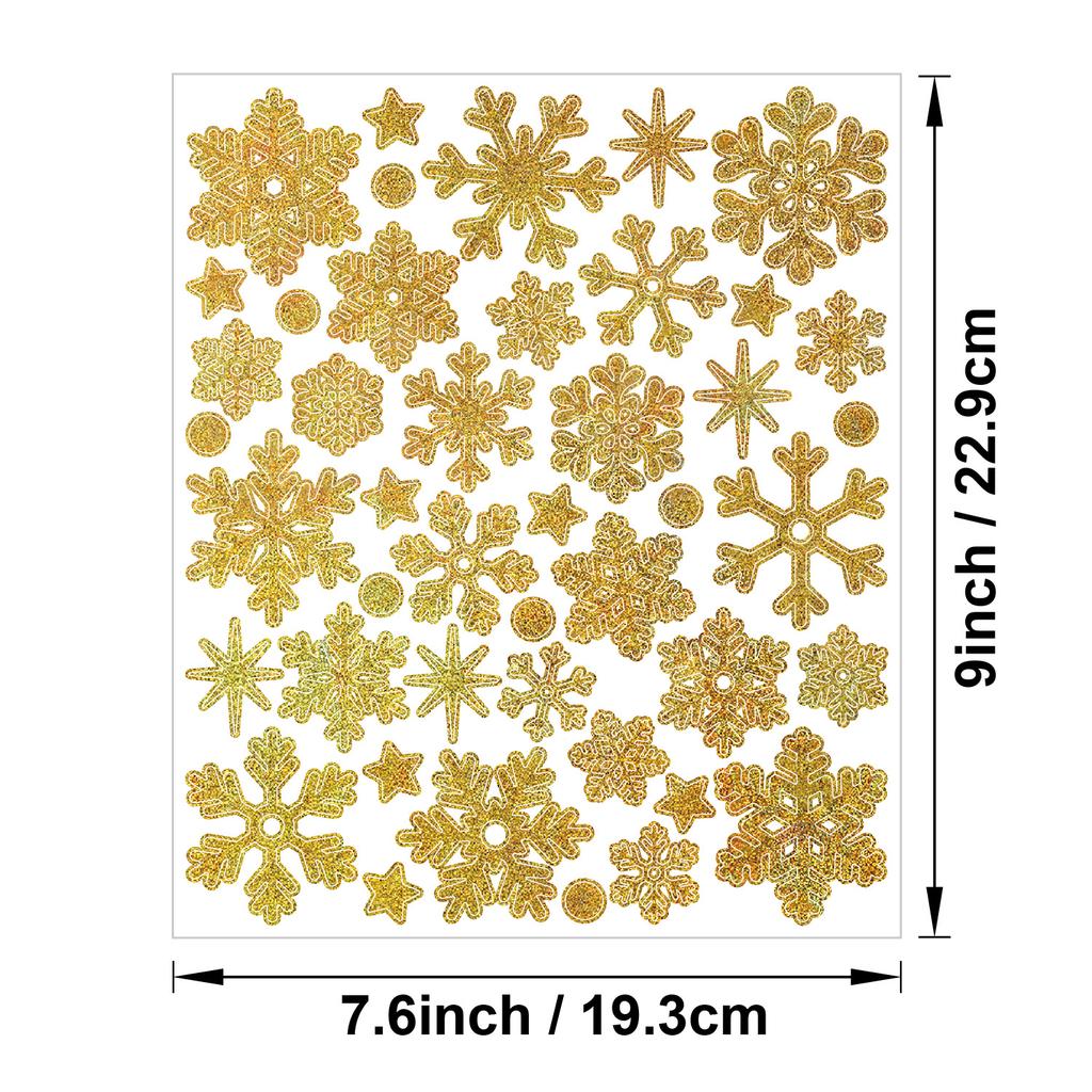 Christmas Snowflake Sticker Sands Glitter Holiday Party Decoration Gift Greeting Card Handbag DIY Winter Snowflake Sticker