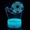 Night Desk Lamp For Children Soccer Football Cleats 3D Illuminated + Remote Control