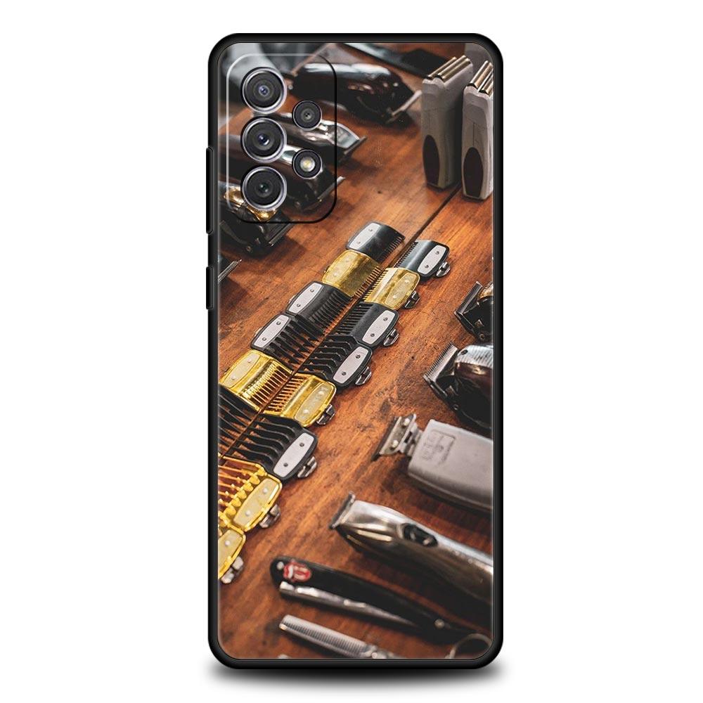 Парикмахерская Инструменты парикмахера Чехол для телефона Для Samsung A15 A13 A51 A71 A41 A31 A21S A03S A05 A35 A55 A23 A25 A33 A53 A73 5G Чехол
