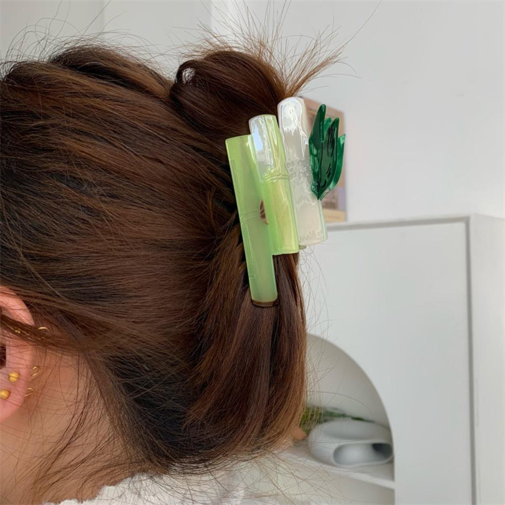 Waterproof Acetic Acid Hair Claw Sweet Acrylic Hair Accessories Beach Fruit Shark Clip Daily