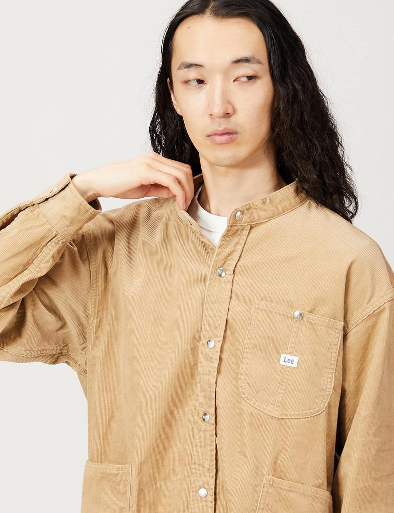 Lee Official OUTDOORS Рубашка размера L с большим карманом, мужская, LM8609-614, бежевая,