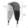 Unisex Hat Russian Ushanka Trapper Winter Cap with Ear Flap for Outdoors, Hiking, Camping