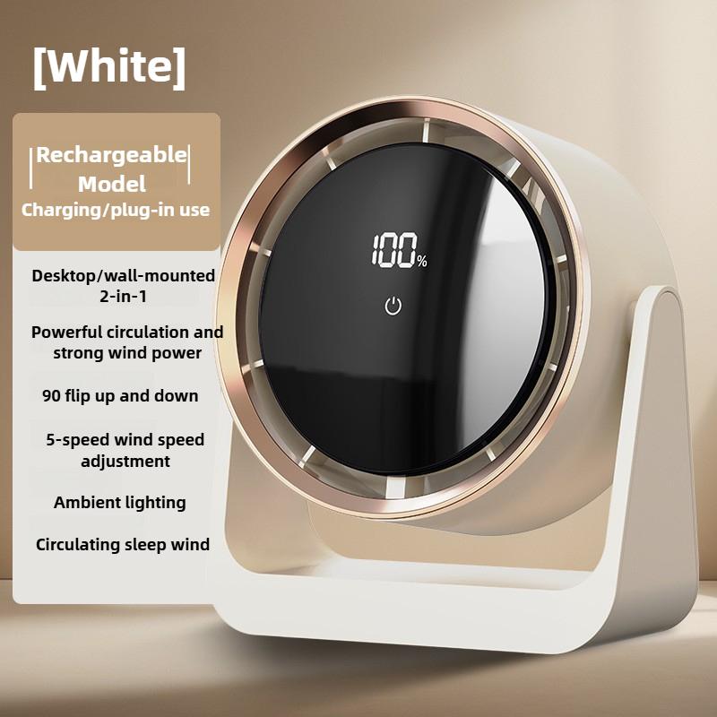 Xiaomi Desktop Fan Digital Display Touch Screen Home Dormitory Wall-mounted Two-in-one Mini Circulating Small Fans 2025 New