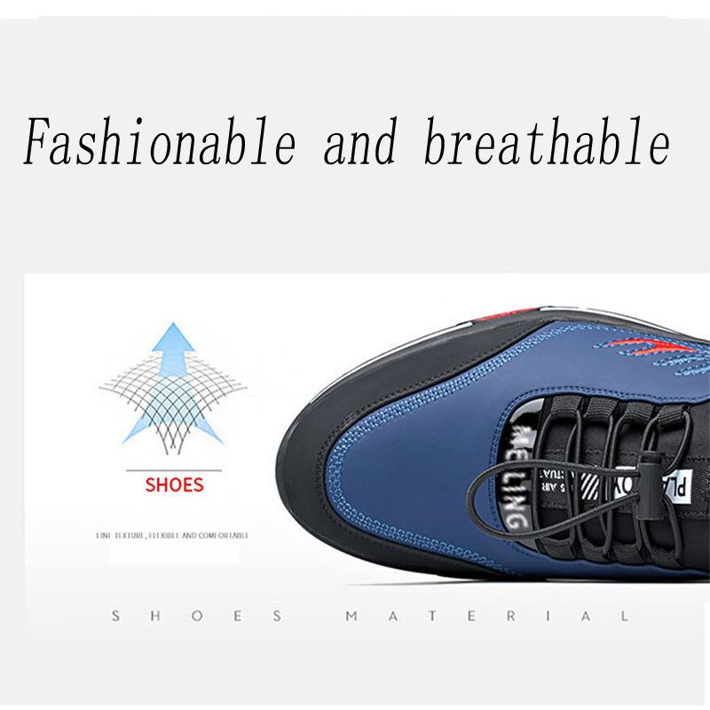 Casual Shoes Breathable Leather Shoes Front Lacing Shoes for Men Business Simplicity