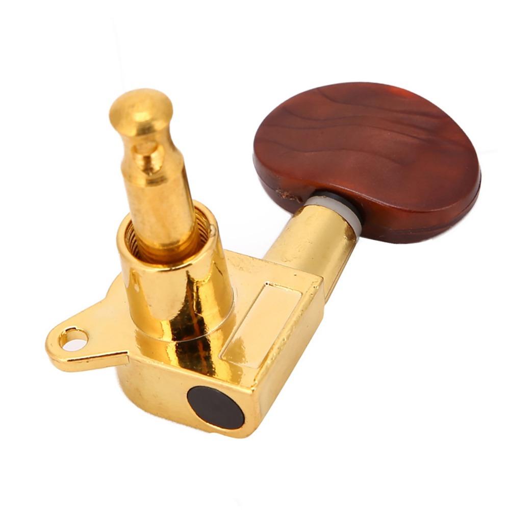 6PCS Semi-Closed 3L3R Tuning Pegs Golden Tuning Keys Professional Guitar Tuning Pegs Guitarists
