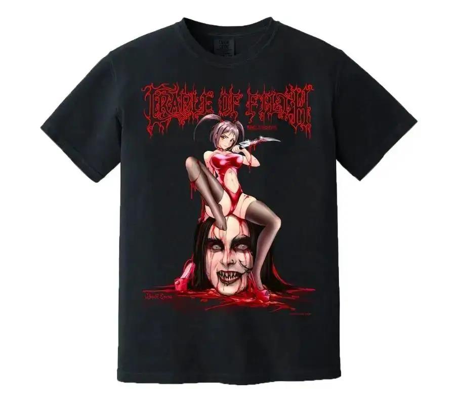 Rock Band Women Men T Shirt Heavy Metal Graphic Print Vintage T Shirt Hip Hop Streetwear Punk Short Sleeve Plus Size T Shirt