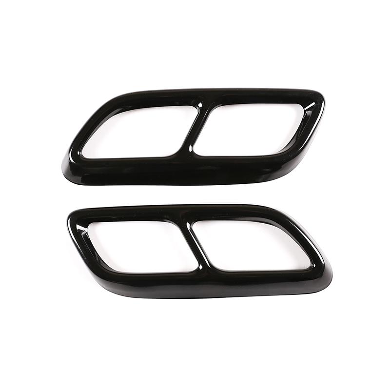 Для Cadillac CT5-21 нержавеющая сталь черный/серебристый автомобиль задняя выхлопная труба хвостовой глушитель выхлопной трубы нержавеющий автомобиль