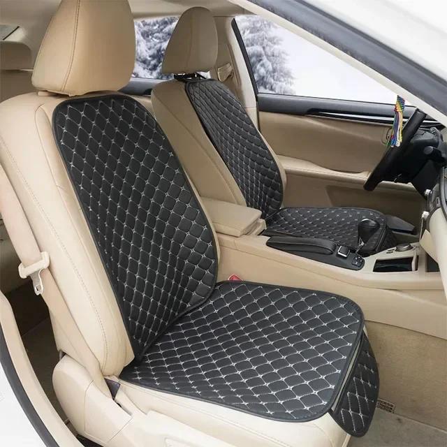 New Pu Leather Car Seat Cover Seat Back Cushion Minimalism Seat Cushion Universal Wear-resistant and Durable Four Seasons