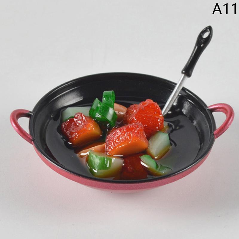 Кукольный домик миниатюрные аксессуары «сделай сам» кастрюля для приготовления пищи с моделью кухонной утвари