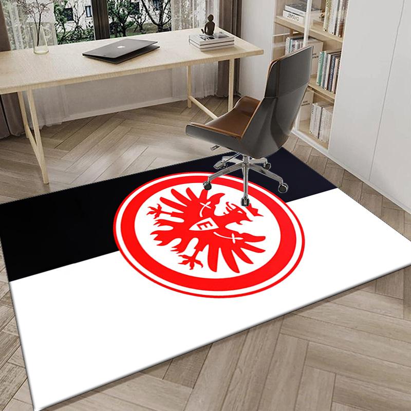 Eintracht Frankfurt Crest Area Rug Office rug, Chair Rug, Decor Carpet Livingroom bedroom Mat, Large Size Fan gifts Christmas gifts