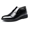 FashionNew Leather Velvet Business Men's Dress Shoes Designer Soft-soled Wedding Shoes for Men Fashion Pointed Winter Warm Shoes Male