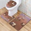 Philosophical Meaning Bathroom Floor Mat Three-Piece Bathroom Carpet Toilet Mat Set Door Mat Bathroom Non-Slip Mat