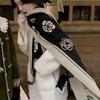 Новый Классический Высококачественный Шарф с Камелиями для Женщин Теплый Студенческий Декоративный Подарок Шаль Универсальный