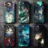 Genshin Impact Сяо Мягкий чехол для телефона для iPhone 16 16E 17 Air 15 Pro Max 14 Plus 13 Mini 11 12 7 Черный чехол Задняя крышка