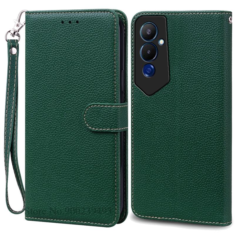 Чехол Pova 4/Pova 4 Pro для Tecno Pova 4, чехол-кошелек, кожаный откидной чехол для Tecno Pova 4 Pro, чехол для телефона, чехол Fundas