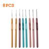 Colorful Crochet Hook Kits Soft Silicone Grip Knitting Needles Cushioned Handle Crochet Hooks Sewing Knitting Yarn Accessories