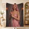 Плед M-Melanie Martinez Мягкий Теплый На Колени Для Спальни Гостиной Кровати Дивана Кемпинга Пикника Офиса Подарок