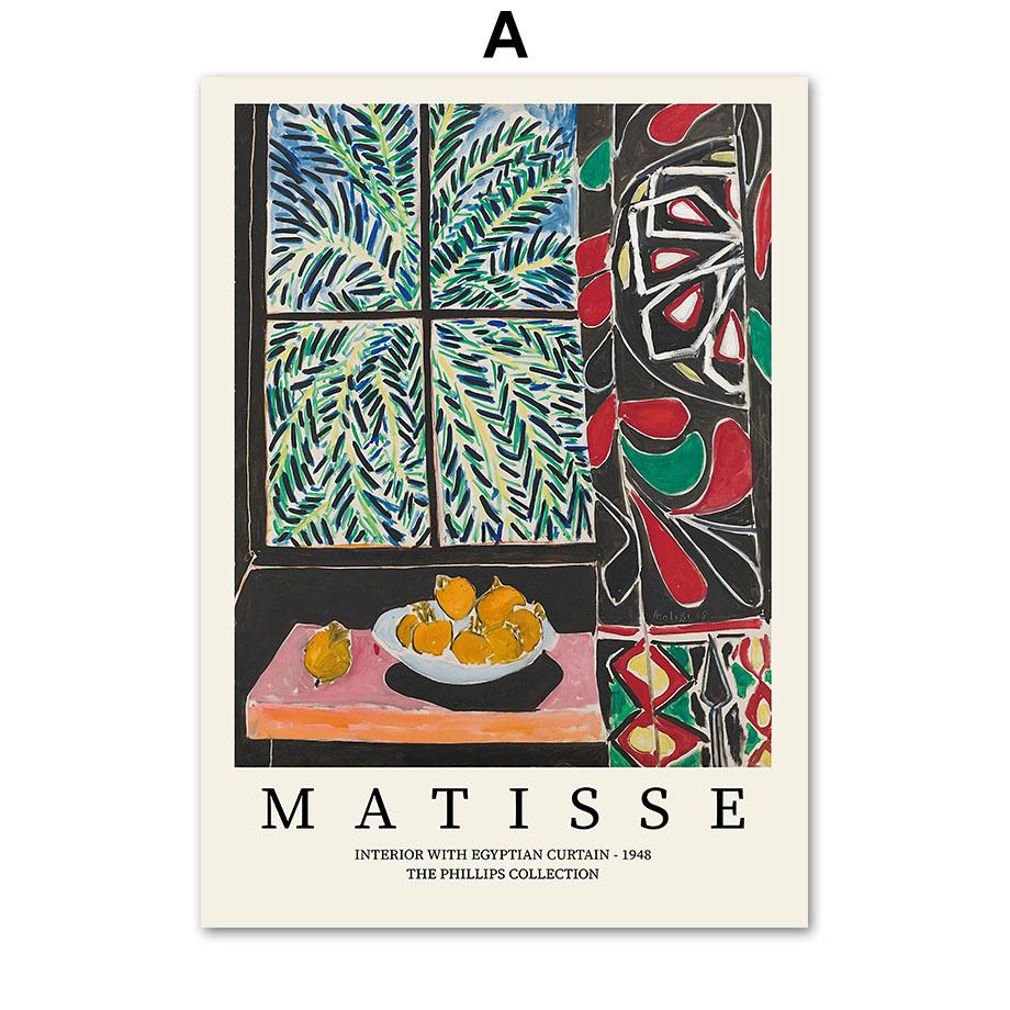 Henri Matisse Line Girl Face Bird Tree Botanical Posters And Prints Wall Art Canvas Painting For Living Room Decorative Pictures