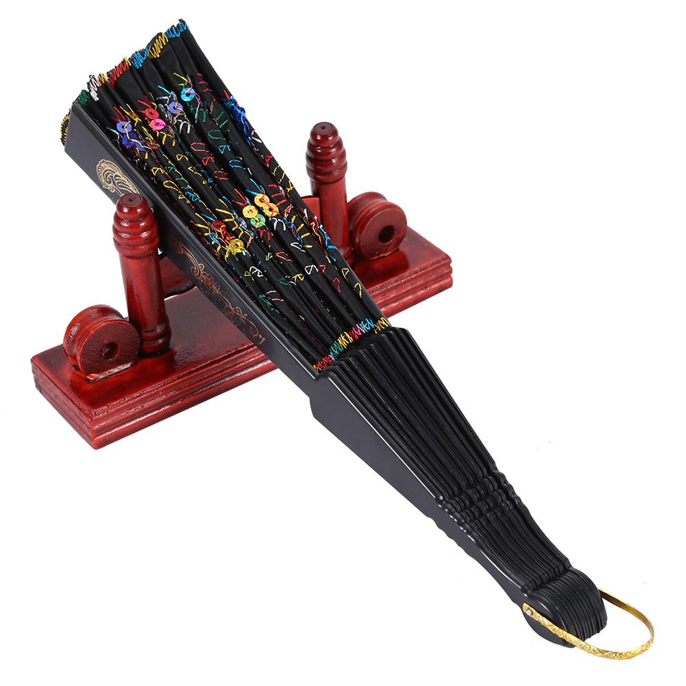 Декоративная подставка для китайского вентилятора. Удобный держатель для дисплея вентилятора. Бамбуковая складная подставка для вентилятора.(Цвет журнала)