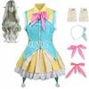 Kusanagi Nene Cosplay Costume Women Cute Costume Idol Nene Dress Headwear For Comic Con