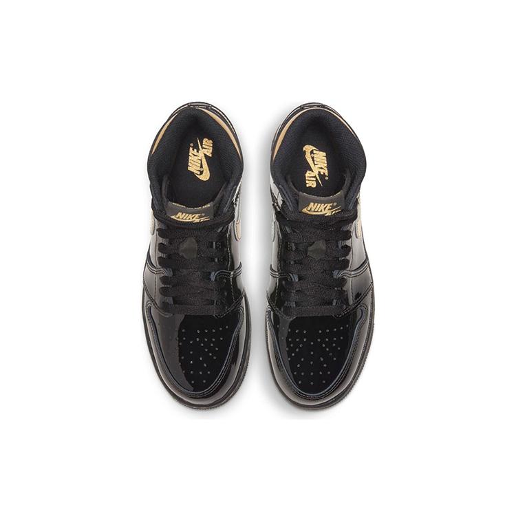 Air Jordan 1 Retro High OG Черный Металлик Золотой GS 575441-032