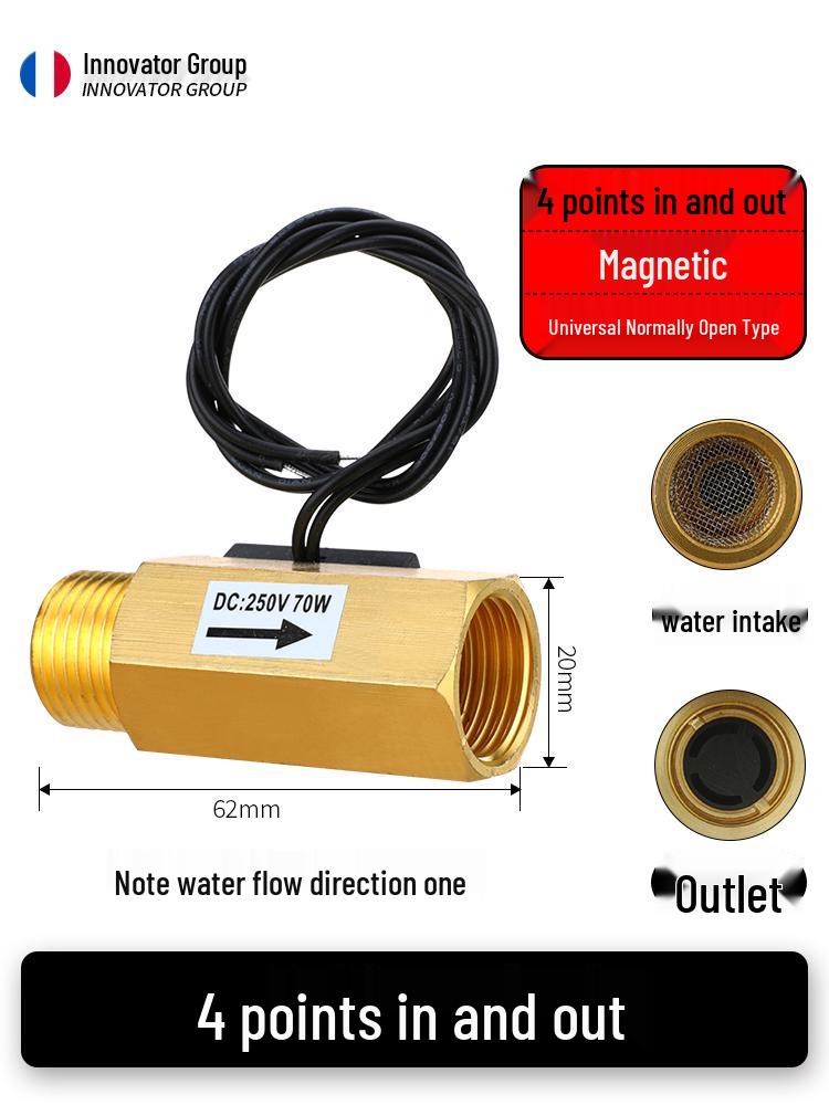 Полностью медный магнитный датчик-реле расхода воды DN15/DN20