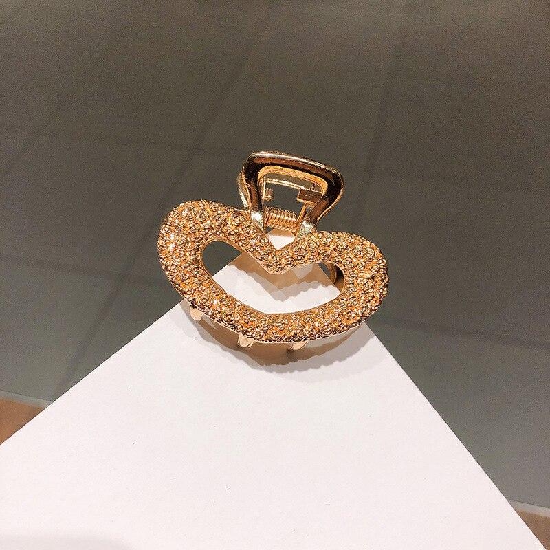 Модные простые геометрические заколки для волос с когтями для женщин и девочек, металлические заколки для волос в форме краба, полые заколки для волос, аксессуары для волос, головные уборы