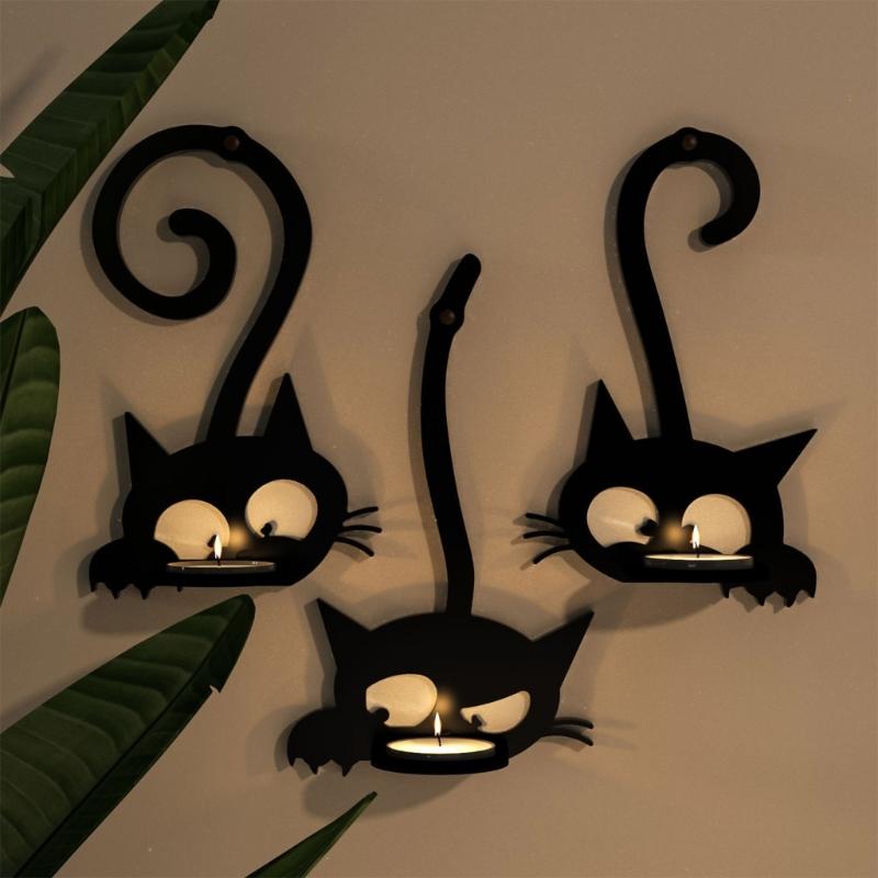 Силиконовая форма для настенного подсвечника в форме кошек, ручная работа, форма для домашнего декора, материалы для изготовления ювелирных изделий