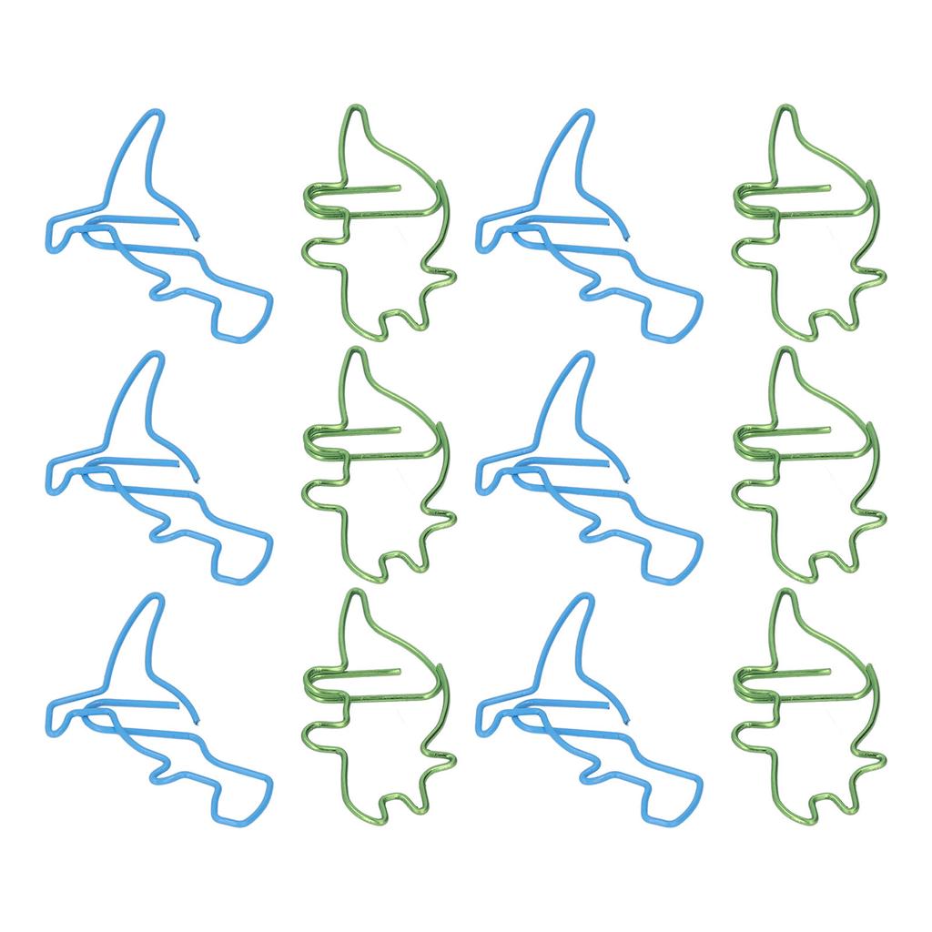 100 шт. скрепок в форме бегемота, динозавра, металлические, милые, стильные, легкие, портативные, офисные, для доктора