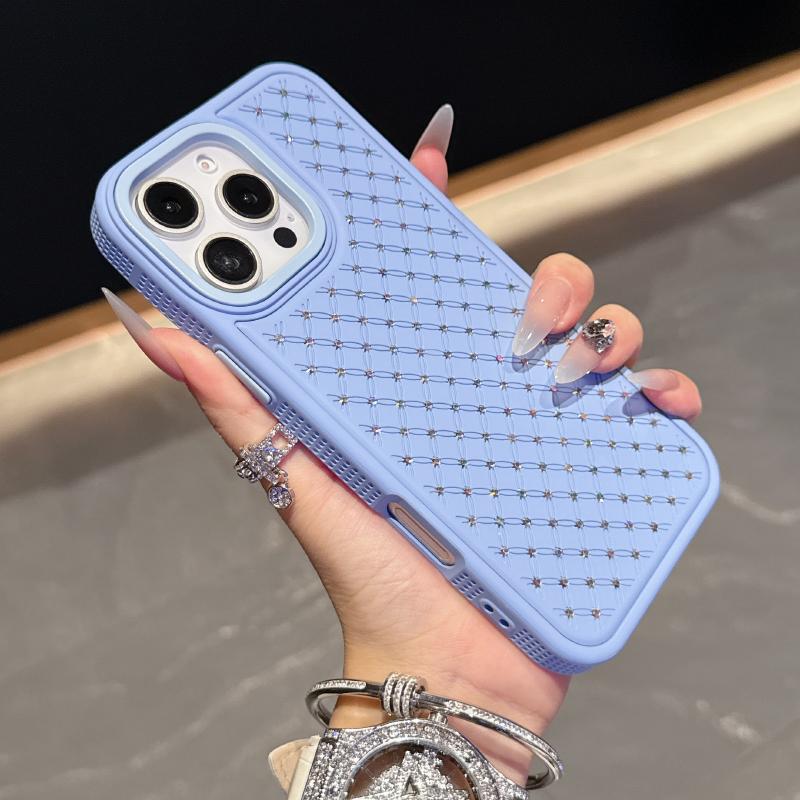 Luxury Solid Color Matte Texture Glitter Shockproof Phone Case For iPhone 16 Pro Max E 14 11 12 13 15 Pro Max Bumper Back Cover