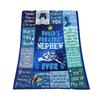 My Nephew Blanket From Aunt Uncle Blanket for Nephew, Nephew Gifts From Uncle Idea Gifts Soft Flannel Throw Blanket 80"x 60"