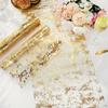 Glitter Metallic Table Runner Golden Pink Sliver Table Runner Roll Dining Table Decor for Party Birthday Wedding Dining Tableclo