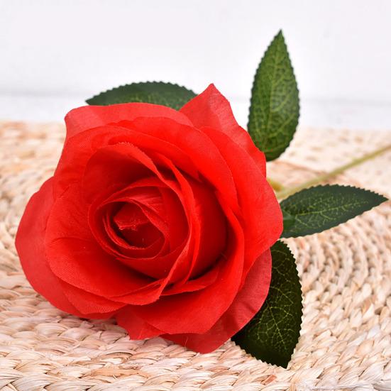 Искусственный цветок розы Реалистичная поддельная шелковая цветочная ветка Дом Офис Свадебная вечеринка Настольное украшение DIY Ваза Искусственный цветущий декор