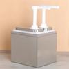 Stainless Steel Syrup Fructose Squeeze Bottle Hand Pressed Condiment Pump Dispenser  Restaurant