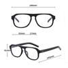 Leopard Print Optical Glasses Anti Blue Light Glasses Polygon Frame Eyewear Computer Eyeglasses