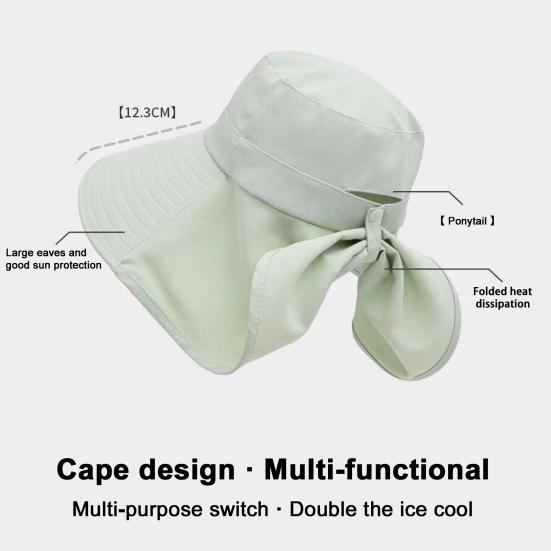 Солнцезащитная шляпа для мужчин и женщин с широкими полями, защитой от ультрафиолета, с шейным клапаном, летняя рыболовная шляпа для походов, путешествий и активного отдыха