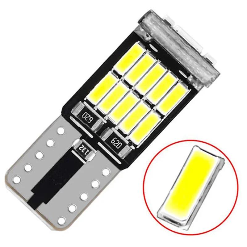 1-50Pcs W5W T10 Led Bulbs Canbus 4014 SMD 6000K 168 194 Led 5w5 Car Interior Light Dome Reading License Plate Light Signal Lamp Bulbs 7