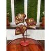 Metal Leaf Showpiece Statue For Table Top Decoration Tv Unit Centerpiece Bookshelf Desk Home Decor Living Room Bedroom Shelf Office