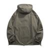 Autumn New Men's Loose Colored Hooded Jacket Charge Coat Cardigan Coat