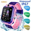 Aishi Q12 Kids Smart Watch IP67 Водонепроницаемый Sos Камера Телефон 2G Sim Карта Голосовой Вызов Lbs Местоположение Детские Часы Smartwatches Подарок