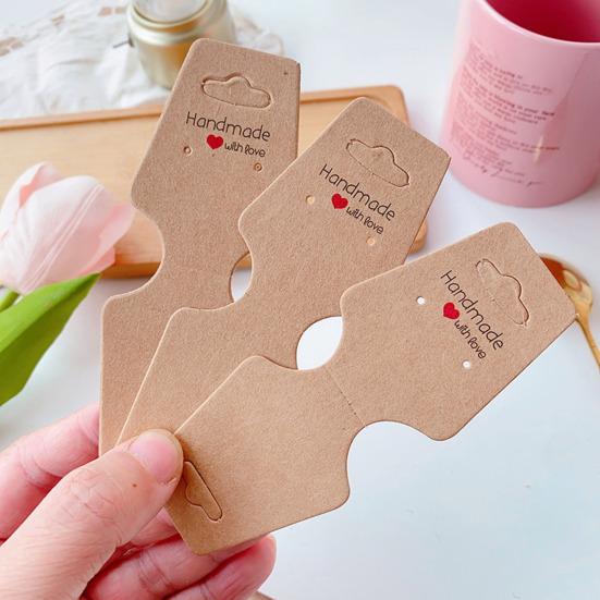 100/200 Pcs Bracelet Display Cards Self-Adhesive Jewelry Packaging Selling Card Necklace Keychain